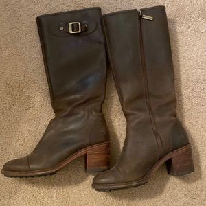 Hunter womens brown leather boot